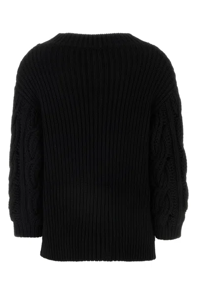 Valentino Black Wool Sweater
