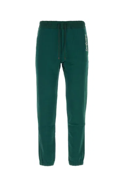 Saint Laurent Bottle Green Slim Fit Joggers