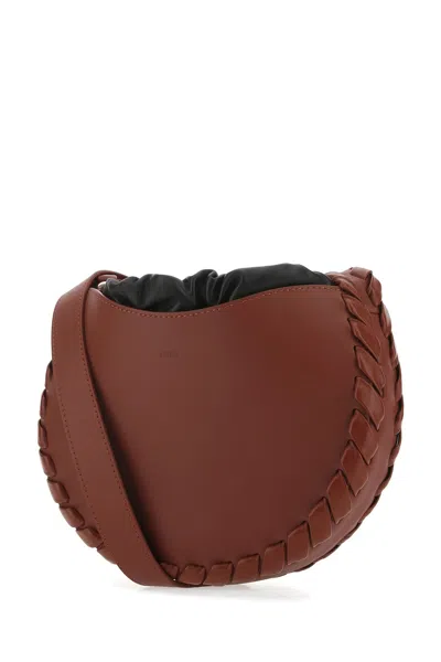 Chloé Small Mate Crossbody Bag With Curved Silhouette And Braided Detailing