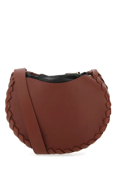 Chloé Small Mate Crossbody Bag With Curved Silhouette And Braided Detailing