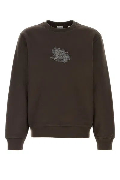Burberry Brown Cotton Blend Sweatshirt