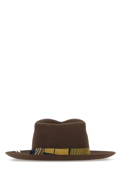 Superduper Brown Felt Bouganville Hat