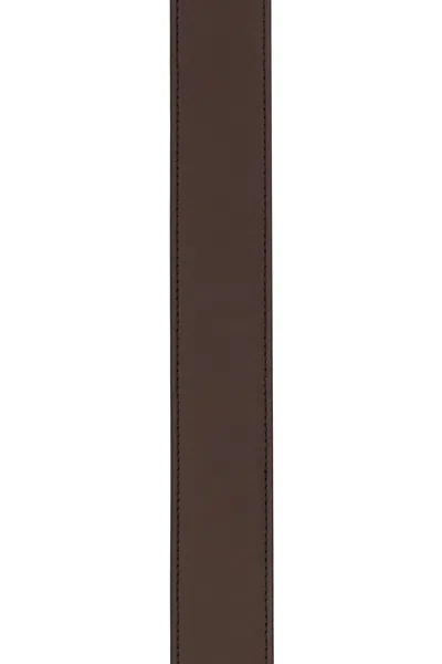 Miu Miu Leather Belt With Adjustable Length And Rectangular Buckle