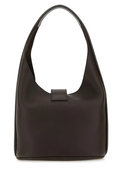 Ferragamo Medium Structured Hobo Handbag With Top Handle