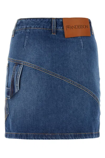 Jw Anderson Mini Skirt With Asymmetric Design And Pockets