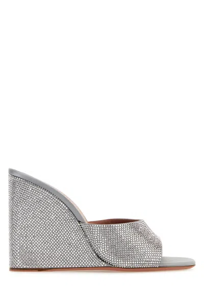 Amina Muaddi Sandals With Embellished Heels