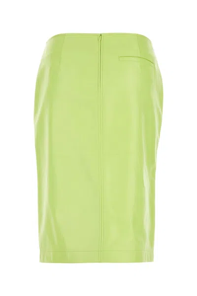 Bottega Veneta Shearling Knee-length Skirt With Front Slit