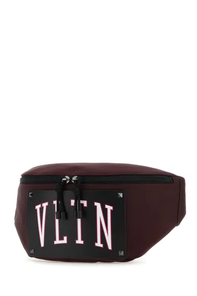 Valentino Grape Fabric Vltn Belt Bag