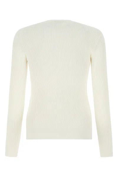 Alexander Mcqueen Women's Ivory Stretch Viscose Sweater