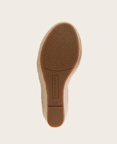 Gentle Souls Caplin Slingback Espadrille Platform Wedge Sandal In Brown