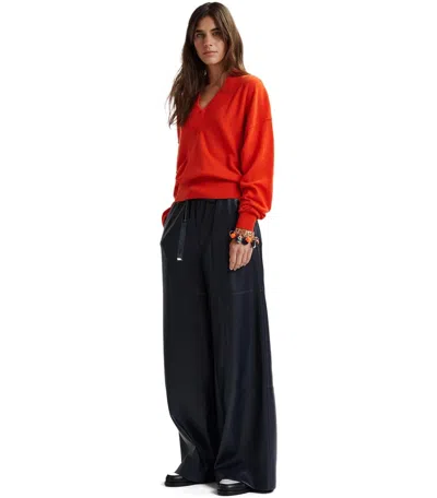 Essentiel Antwerp Gecko Orange Sweater In Red