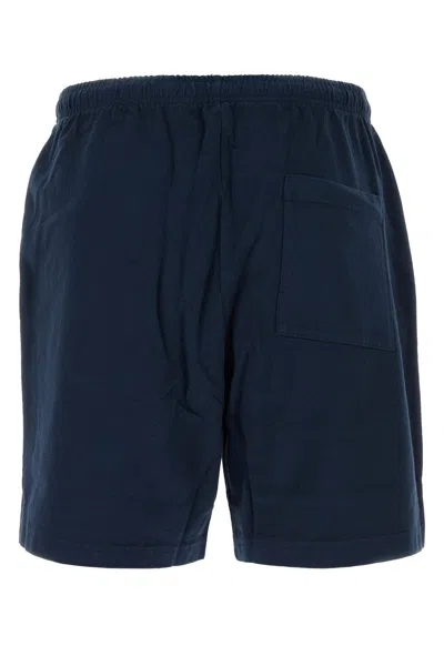Sporty And Rich Elastic Waistband Cotton Bermuda Shorts