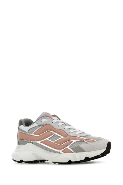 Tod's Leather And Mesh Sneakers With Contrast Detailing