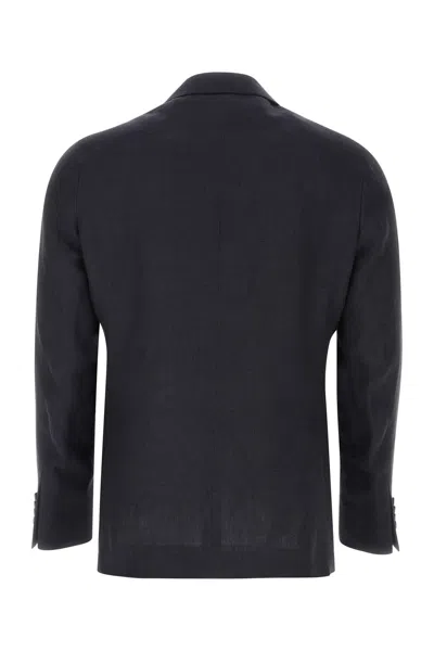 Etro Navy Blue Double Breasted Blazer