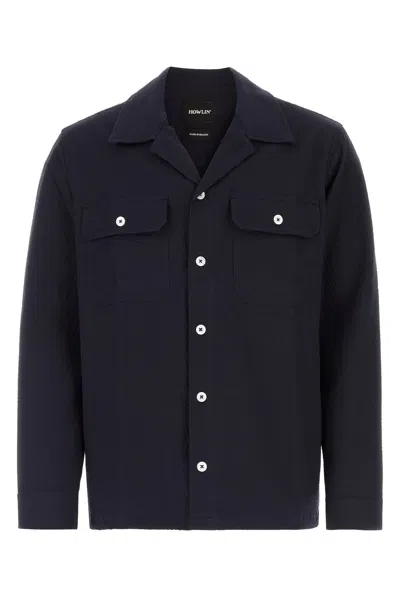 Howlin' Howlin Navy Blue Stretch Cotton Magic Work Shirt