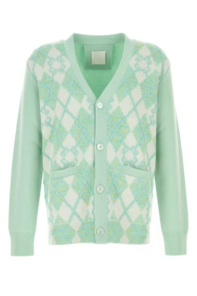 Givenchy Cardigan En Laine Argyle Monogramme 72