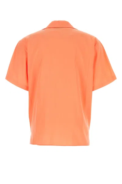 Msgm Blend Shirt With Short Sleeves And Chest Pocket