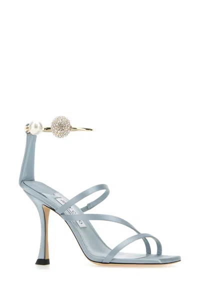 Jimmy Choo Ottilia 90 Crystal-embellished Sandals In Satin