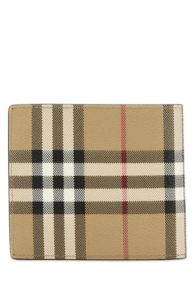 Burberry All-over Check Printed Bi-fold Wallet