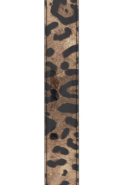 Dolce & Gabbana Printed Leather Belt