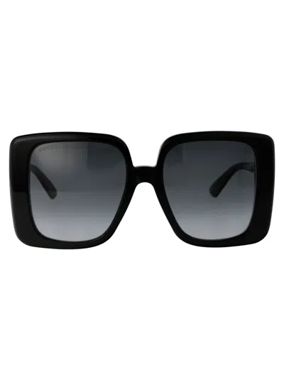 Gucci Grey Square Ladies Sunglasses Gg1314s 001 55