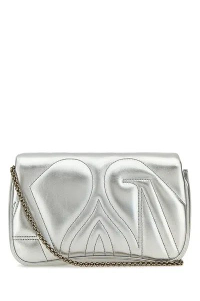 Alexander Mcqueen The Seal Mini Metallic Leather Crossbody Bag