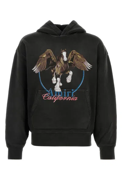 Amiri Graphic Print Hooded Sweater Kangaroo Pocket