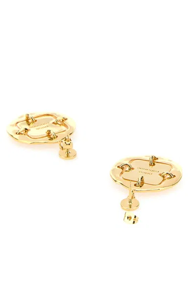 Rabanne Two-tone Metal Earrings