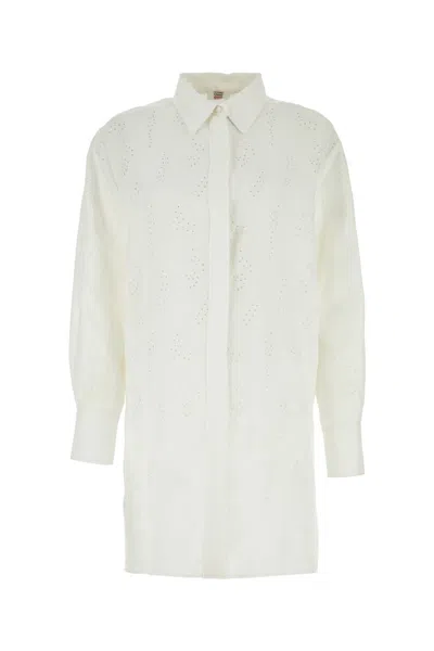 Chloé Chloe Women White Linen Patricia Chloe X Eres Oversize Shirt