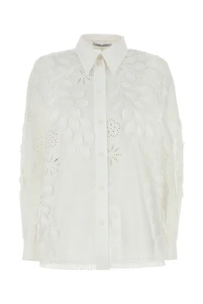 Alberta Ferretti Alberta Ferreti White Poplin Shirt In White