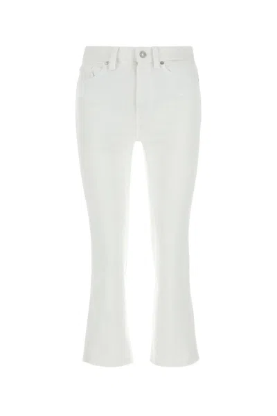 Shop 7 For All Mankind White Stretch Denim Logan Stovepipe Jeans