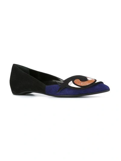 Shop Pierre Hardy 'oh Roy' Ballerinas