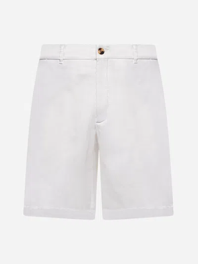 Brunello Cucinelli Men Garment-dyed Bermuda Shorts In Twisted Cotton Gabardine