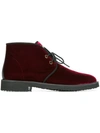 GIUSEPPE ZANOTTI desert boots,VELVET100%