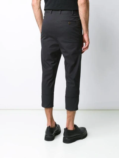 Shop Vivienne Westwood Man Dropped Crotch Trousers - Black