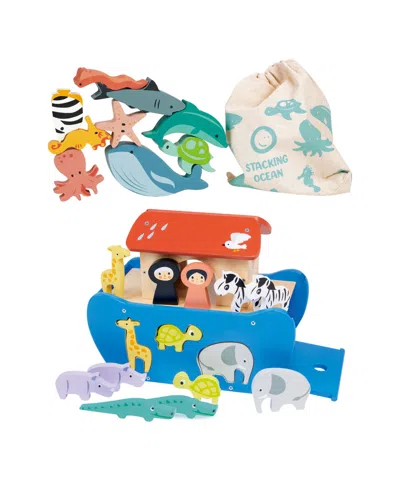 Mentari Toys Noah's Sorting And Stacking Bundle In Multi