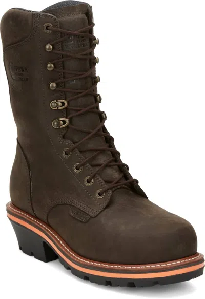 Chippewa Thunderstruck 10" Waterproof Nano Comp Toe Insulated In Brunette In Multi