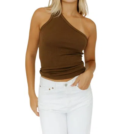 Agolde Brita Tank In Peanut In Brown In Brown