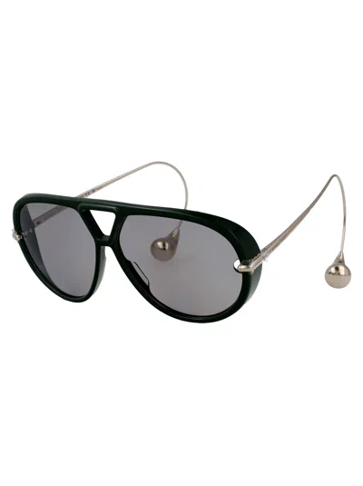 Bottega Veneta Bv1273s Linea Unapologetic Sunglasses In Green
