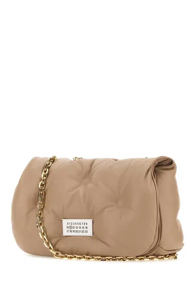 Maison Margiela Woman Antiqued Pink Nappa Leather Medium Glam Slam Shoulder Bag