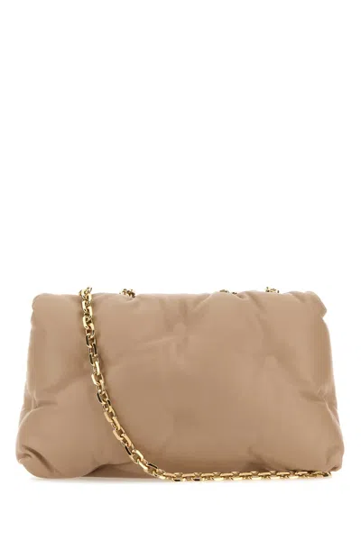 Maison Margiela Woman Antiqued Pink Nappa Leather Medium Glam Slam Shoulder Bag