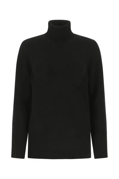 Prada Knit Turtleneck Sweater With Ribbed Cuffs And Hemline