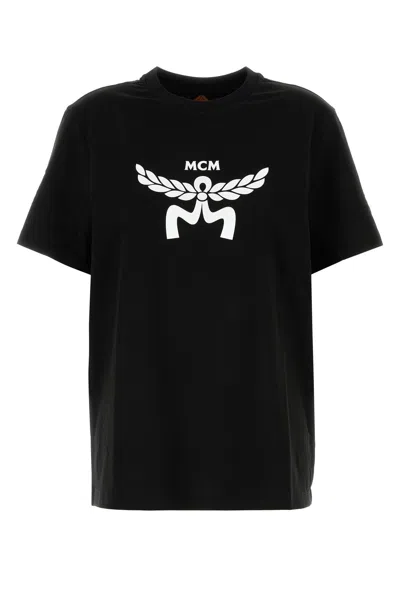 Mcm Crew Neck Graphic Print Short Sleeves Top