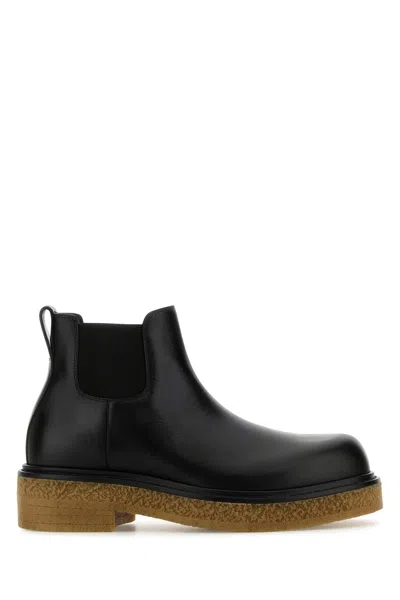 Bottega Veneta Sophisticated Leather Ankle Boots For Men