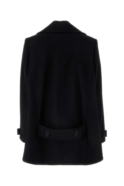 Givenchy Oversized Asymmetric Peacoat In Wool