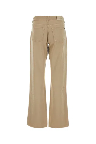 7 For All Mankind Tess Flared Trousers With Belt Loops And Back Pockets