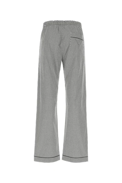 Prada Patterned Poplin Wide-leg Pants