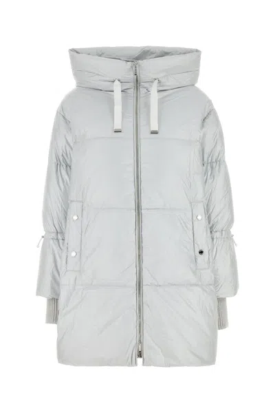 Moorer White Nylon Justine Down Jacket