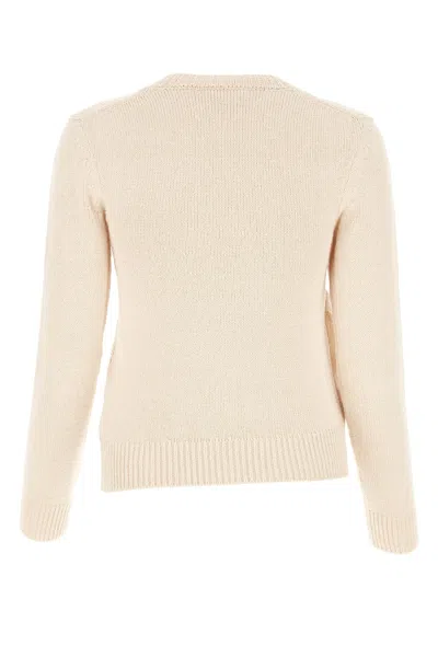 Jil Sander Ivory Cotton Blend Sweater