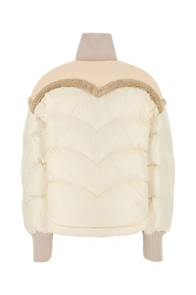 Khrisjoy Ivory Nylon Corazon Down Jacket